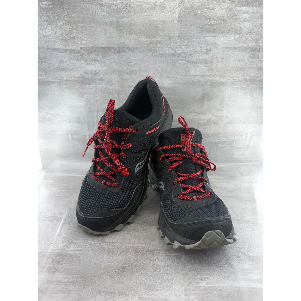 Saucony Excursion TR15 Women Trail Running Shoes Black Red S10451-20 Size 11